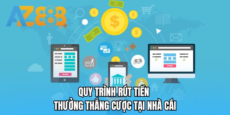 Quy trình rút tiền thưởng thắng cược tại nhà cái
